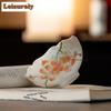 80ml Hand-painted Pink Magnolia Flower Mouth Teacup Luxury Tea Bowl Set Of Cups Tea-tasting Fragrance Cup Jianzhan Master Cups