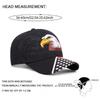 Fashion  New Eagle American Flag Embroidered Hip Hop Hat Outdoor Daily Leisure Decorative Sunshade Hat Unisex