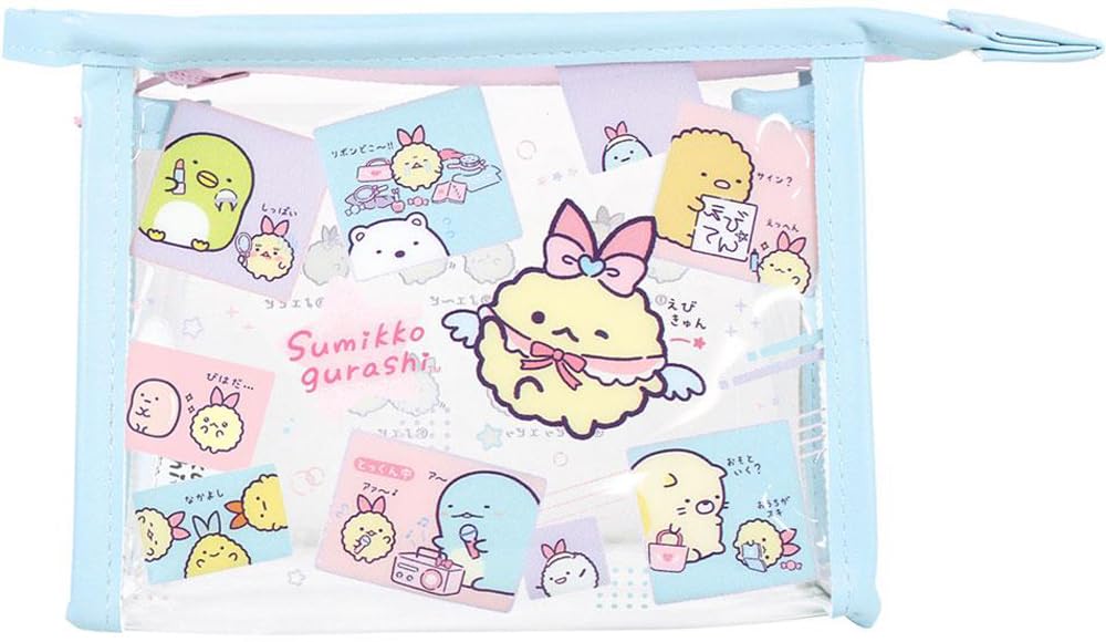 Tees Factory Sumikkogurashi Shrimp Fry Tail Edged Pouch Angelic Shrimp Idol SG-5544393EI