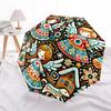 1pc Angelic Winter Automatic Umbrella High Quality Canopy, Portable Folding Umbrella With, Ideal Gift for - Travel, Everyday, Formal Events, Stylish A