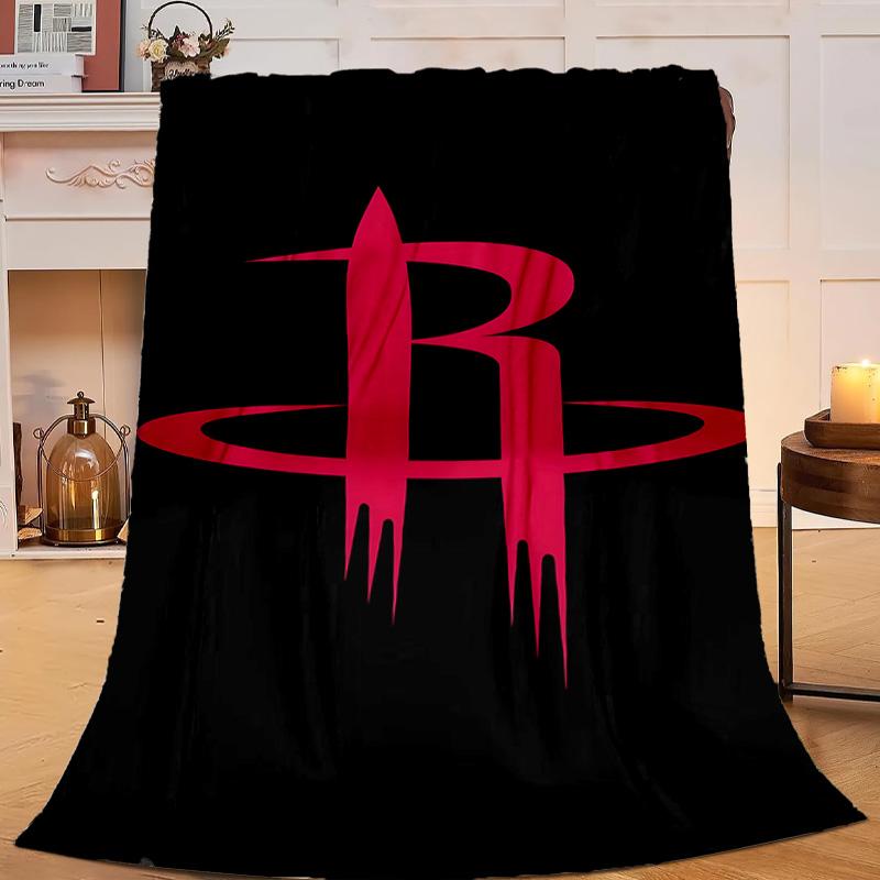 Rockets Team Art Blanket Flannel Throw for Sofa, Travel, Camping, Livingroom, Office, Chair and Bed Soft and Warm Holiday gifts