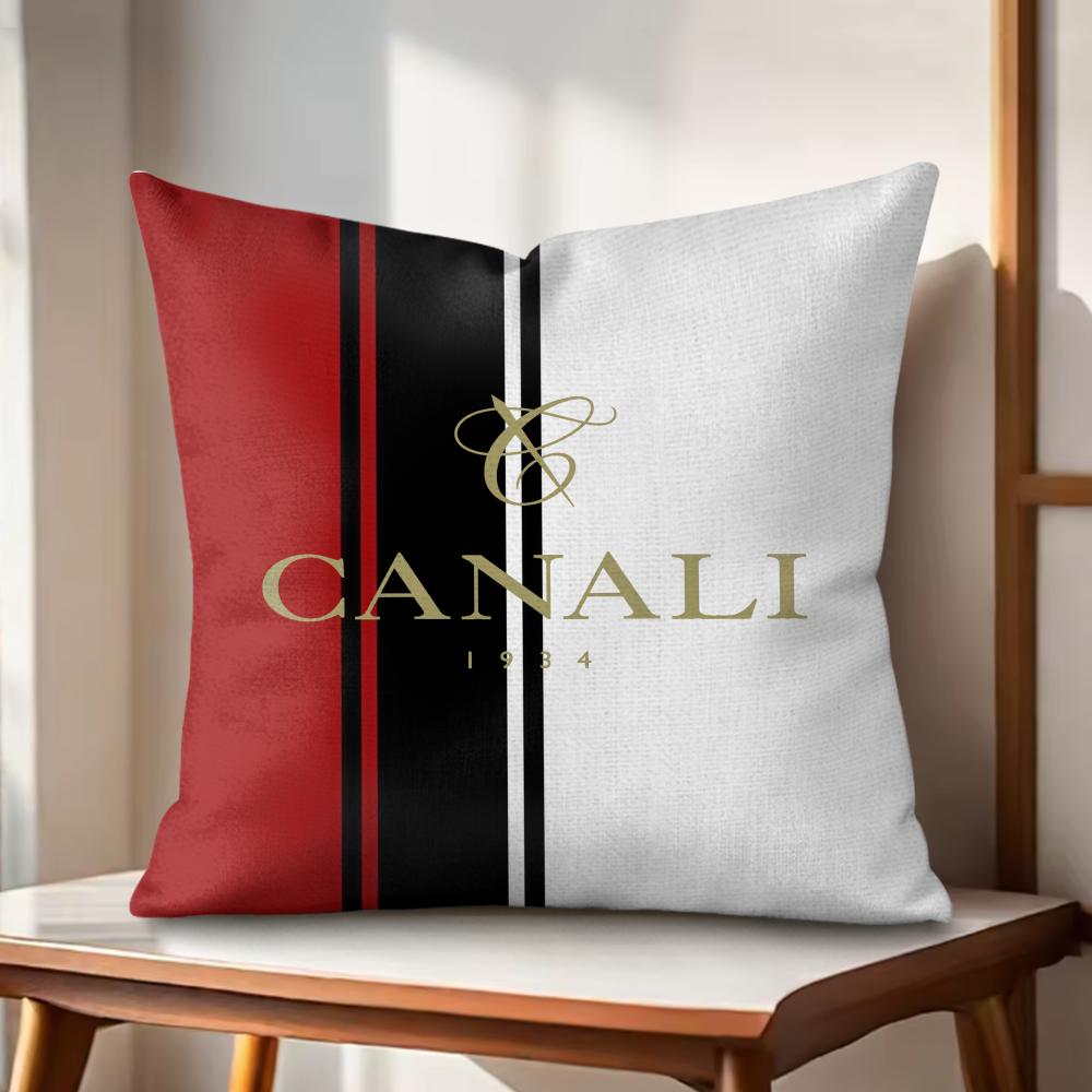 

Fashion CCanali Cushion Cover Natural Linen Organic Fabric DoubleSided Printing Couch Pillow Covers Home Decor 30x30cm