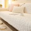 Geometric Pattern Plush Sofa Cushion New Winter Thickened Anti Slip Sofa Cover Minimalist Modern Sofa Fully Covered with Dustproof Cloth