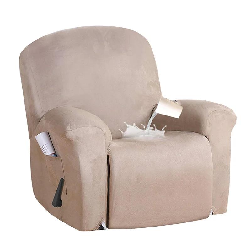 1 2 3 Seater Water Repellent Recliner Sofa Cover Elastic Spandex Relax  Chair Cover for Living Room Armchair Sofa Covers