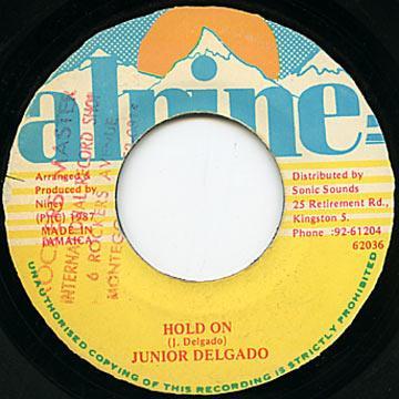 

7inch Record JUNIOR DELGADO Hold On NONE Alpine 1987 Jamaica Reggae Ska Dub Used