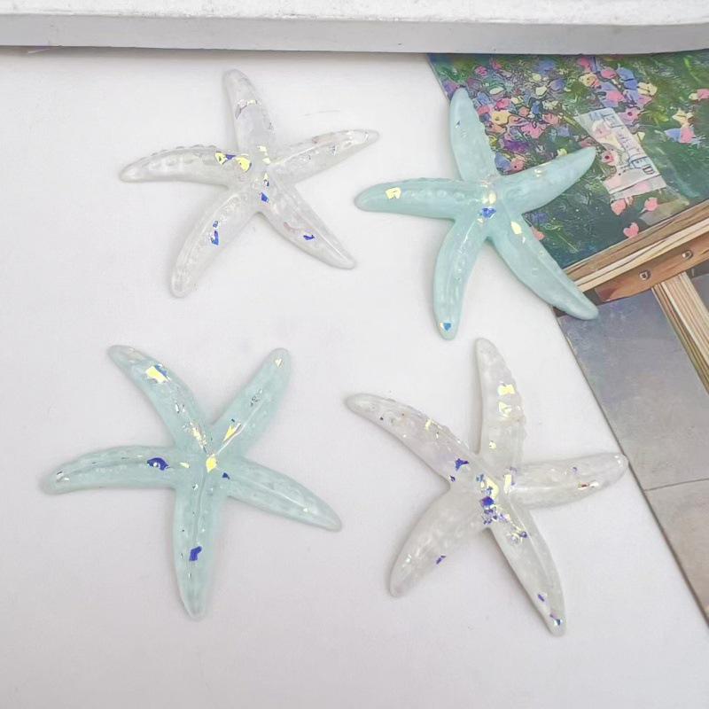 Gradient Starfish Resin DIY Accessories for Hair Clips, Phone Cases, Crocs & Shoelaces.