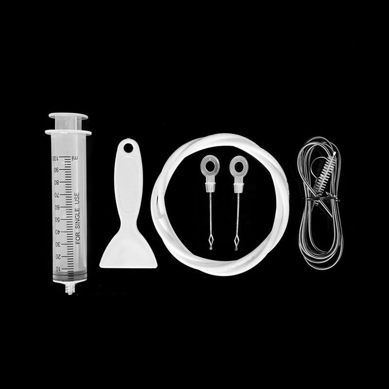 5 sztuk/zestaw Narzędzie do usuwania zatorów w otworach odpływowych lodówki Szczotka do czyszczenia otworów w lodówce Środek czyszczący do odpływów wody do czyszczenia narzędzi do czyszczenia odpływów w gospodarstwie domowym