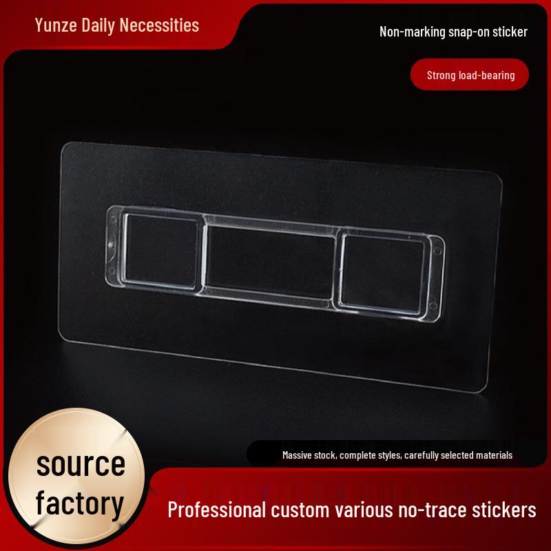 

Прозрачный самоклеящийся держатель для туалетной бумаги без сверления и крючок для хранения 5.4 cm strip buckle 8*8