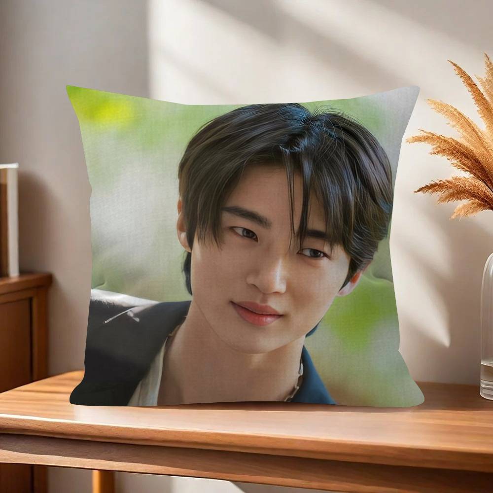 Korean Celebrity Byeon Wooseok   Pillowcase toon Gift Cushion Cover Bedroom Home Sofa Chair Seat Decor pillow case