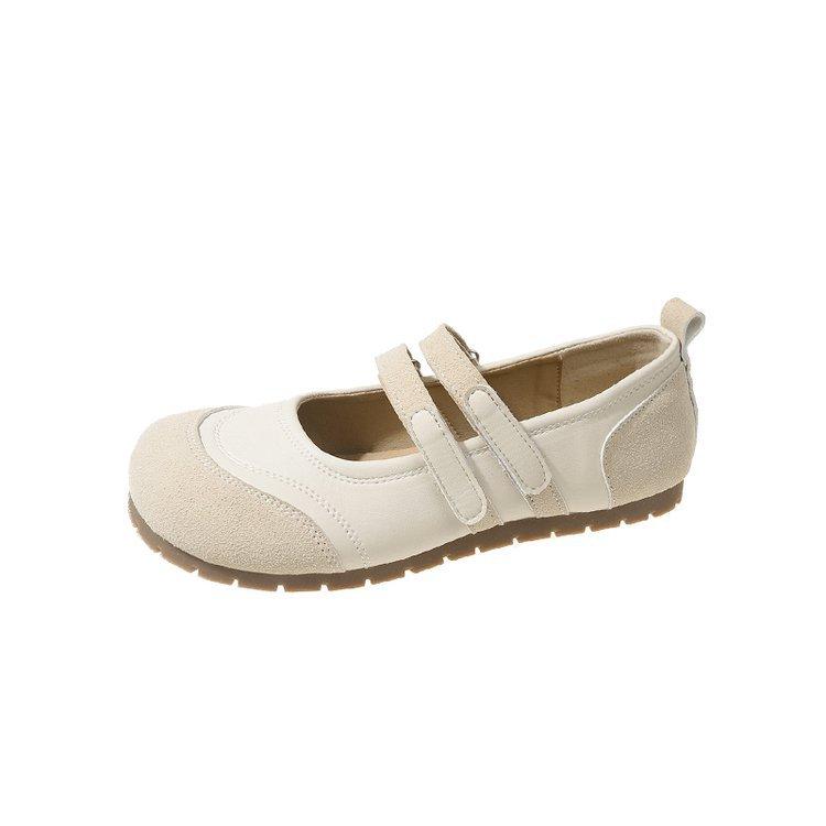 

Ретро мягкая кожа уродливые милые туфли дети 2025 осень новый Мори литература и искусство студенты круглая голова мелкий вырез одинарные туфли женские на плоской подошве 35