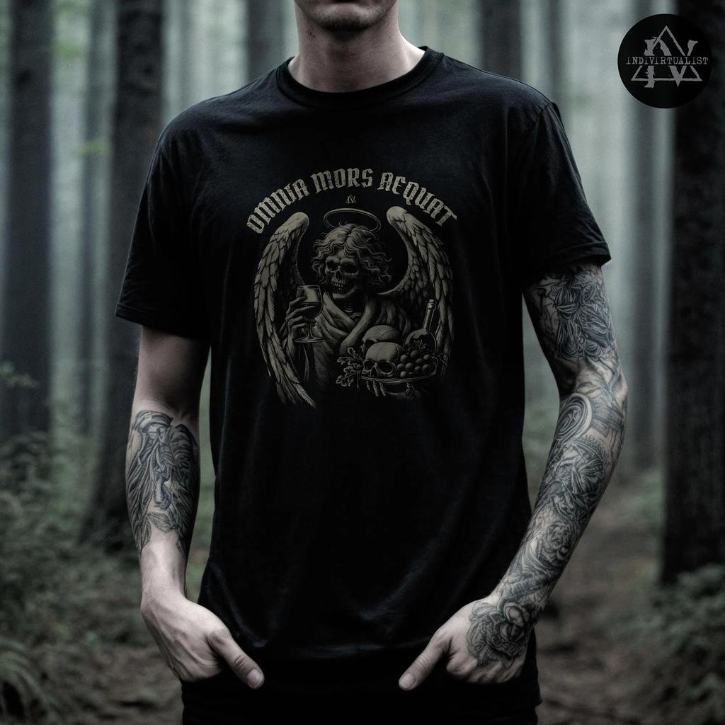 Death Shirt Gothic Skeleton Tee Dark Academia Spooky Occult Unisex Outfit Skulls Alt Goth Clothing TShirt Gift Crust Punk Grunge