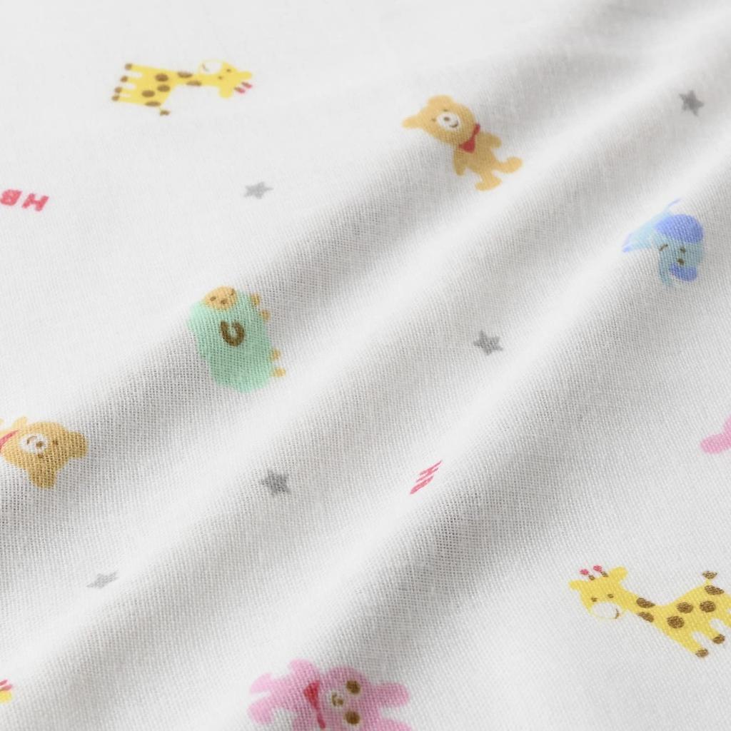 MIKI HOUSE HOT BISCUITS Gauze Handkerchief Boys and One Size Fits Set, Girls, Newborn, White, All, 76-8037-490