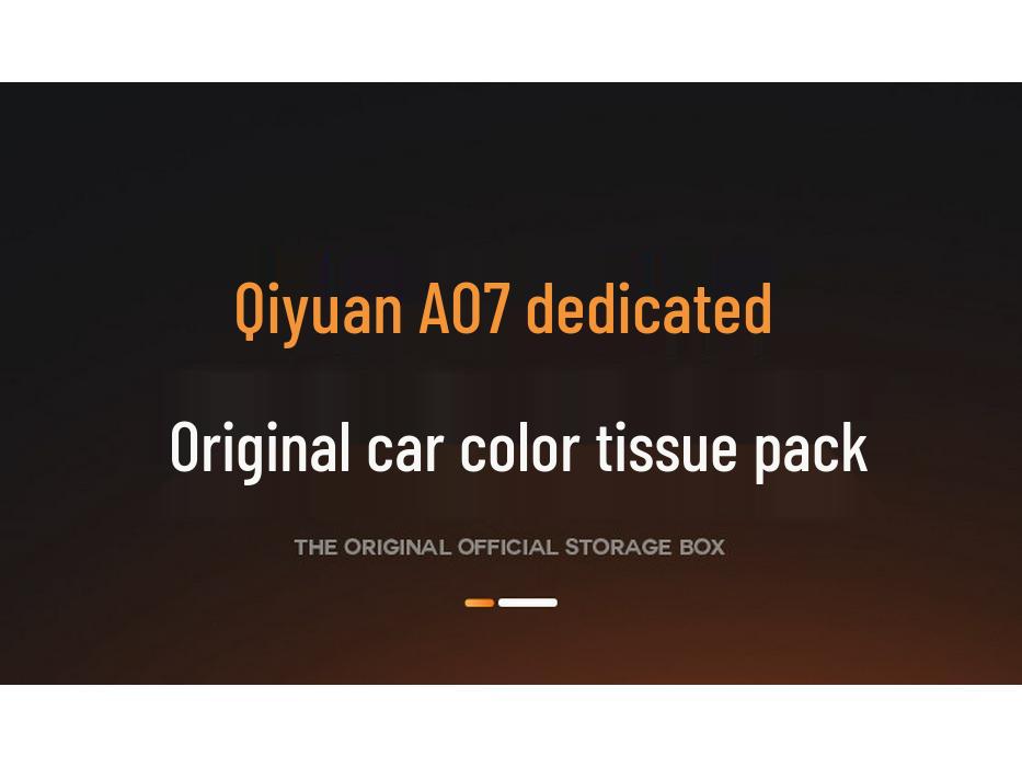 Compatible with Qiyuan A07 2025 Car Tissue Box Seat Hanging Console Tissue Holder Interior Decor