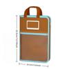 L-shaped A4 File Bag Large Capacity 4 Layers Stationery Storage Bag Transparent Mesh File Organizer School Supplies