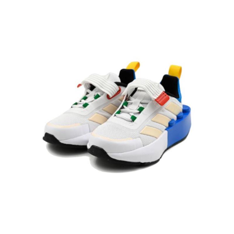 adidas Tech RNR Strap LEGO Cloud White Wonder White Shock Blue GS Sneakers HP5878