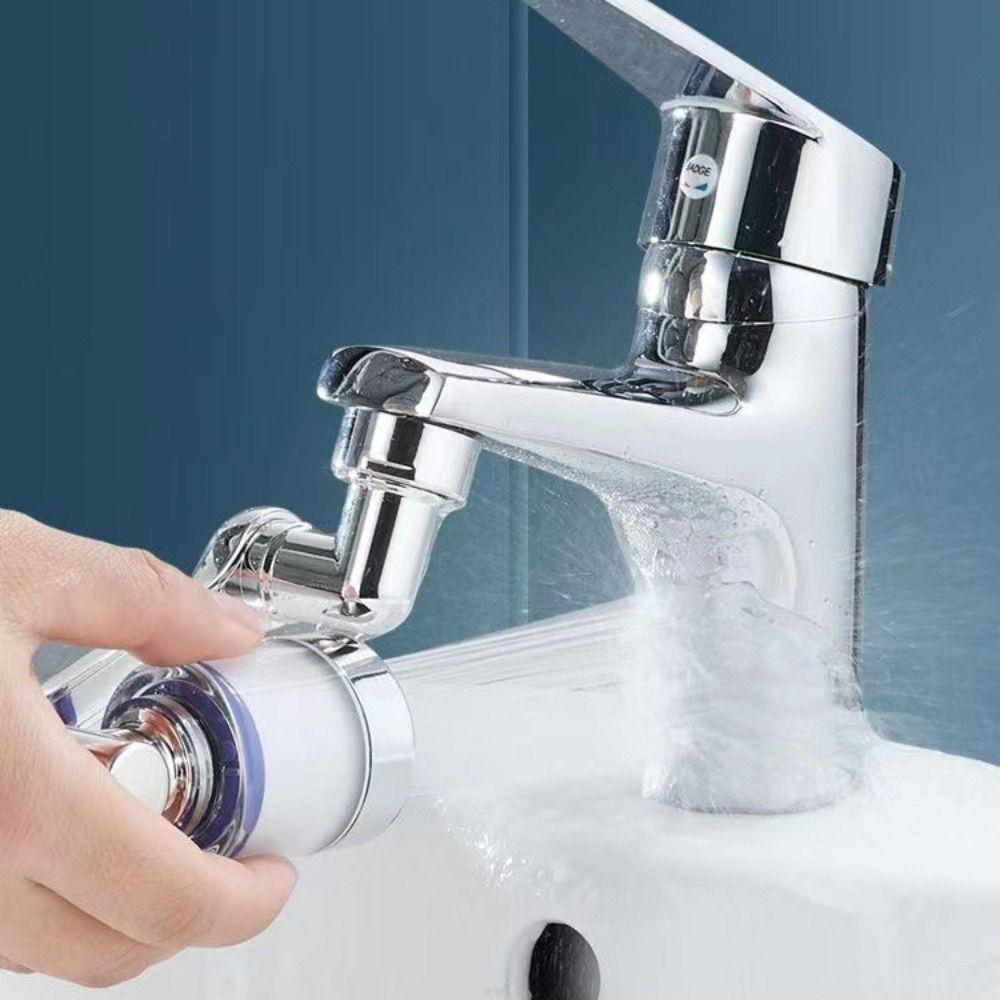 Rotatable Extension Robotic Arm Nozzle Conventional Filter Aerator Faucet 1080° Rotation Nozzle Universal Bathroom