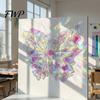 High Transparency Acrylic Squares Mini Iridescent Squares, Translucent Rainbow Pieces, 2cm 3cm Holographic Transparent Craft Tiles for DIY Crafts,