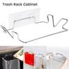 Adhesive Mount Garbage Bags Storage Holder Stainless Steel Hanging Garbage Bags Rack  Laundry Room