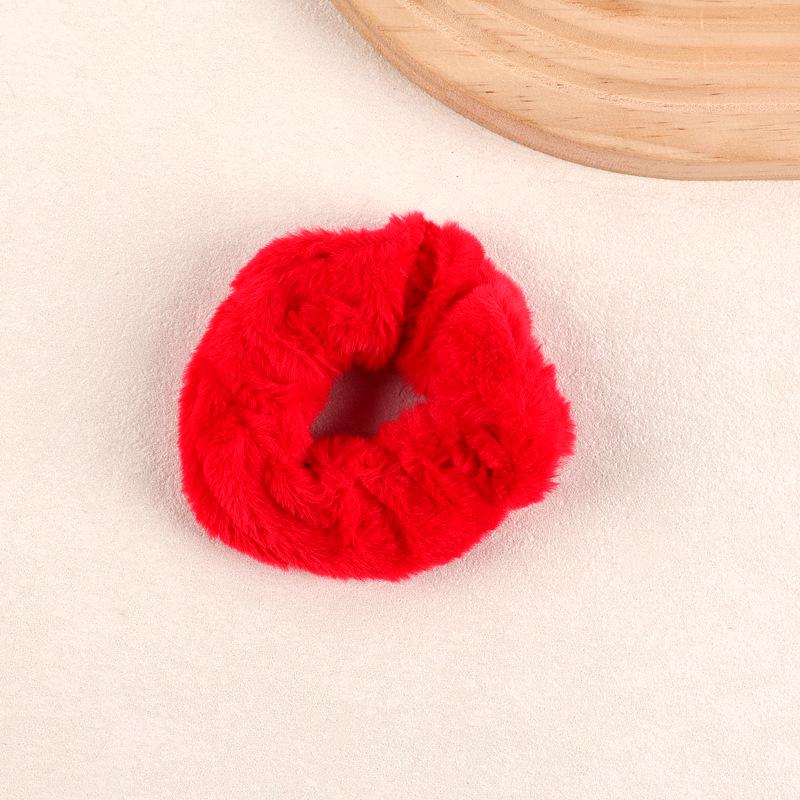 Elastico per Capelli in Peluche Colorato Caldo - Elastico ad Alta Elasticità per Coda di Cavallo per Autunno e Inverno