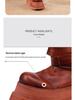 Women's 2025 Height-Increasing Martin Boots - Washed Cowhide Platform Ankle Boots with Buckle and Thick Sole