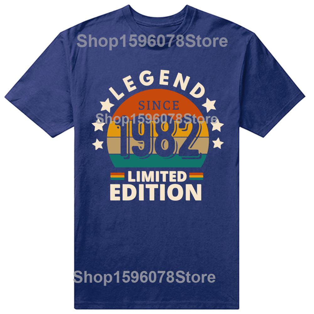 Legend 1982 Vintage Limited Edition Tshirt Cotton Graphic T-Shirt Cotton Euro Size O-Neck Daily Casual Oversized Unisex Tees