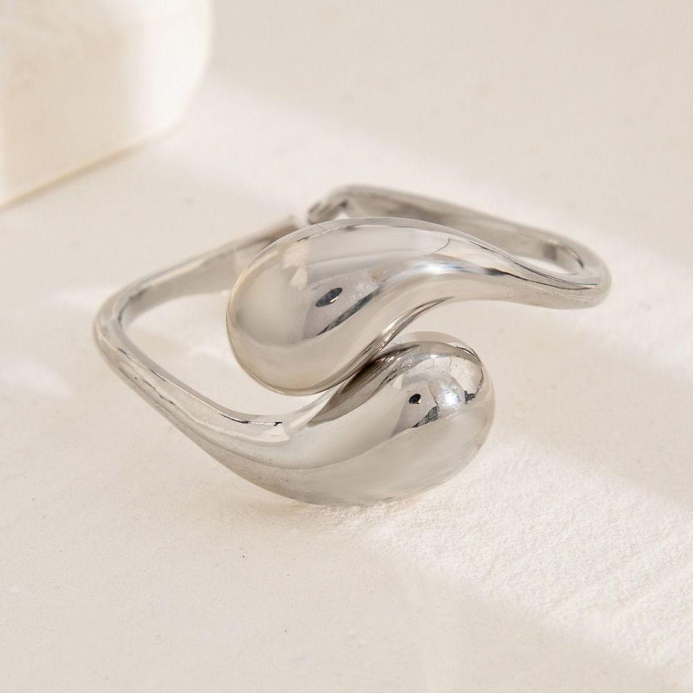 Gold Silver Punk Bracelet Alloy Material Metal Bracelet Geometric Bracelet Party Wear