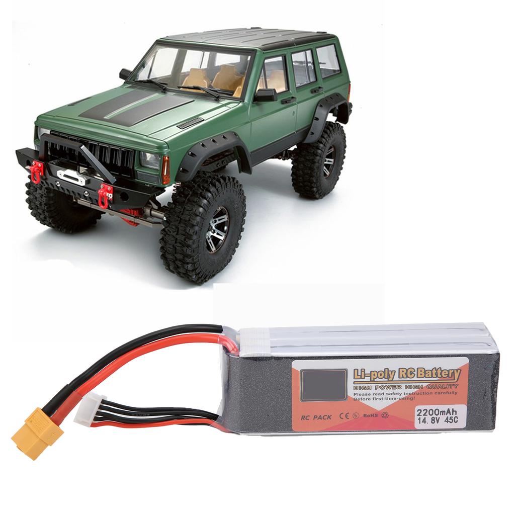 4S Lipo Battery 14.8V 2200mAh 45C XT60 Plug Large Capacity Battery for Remote Control Car