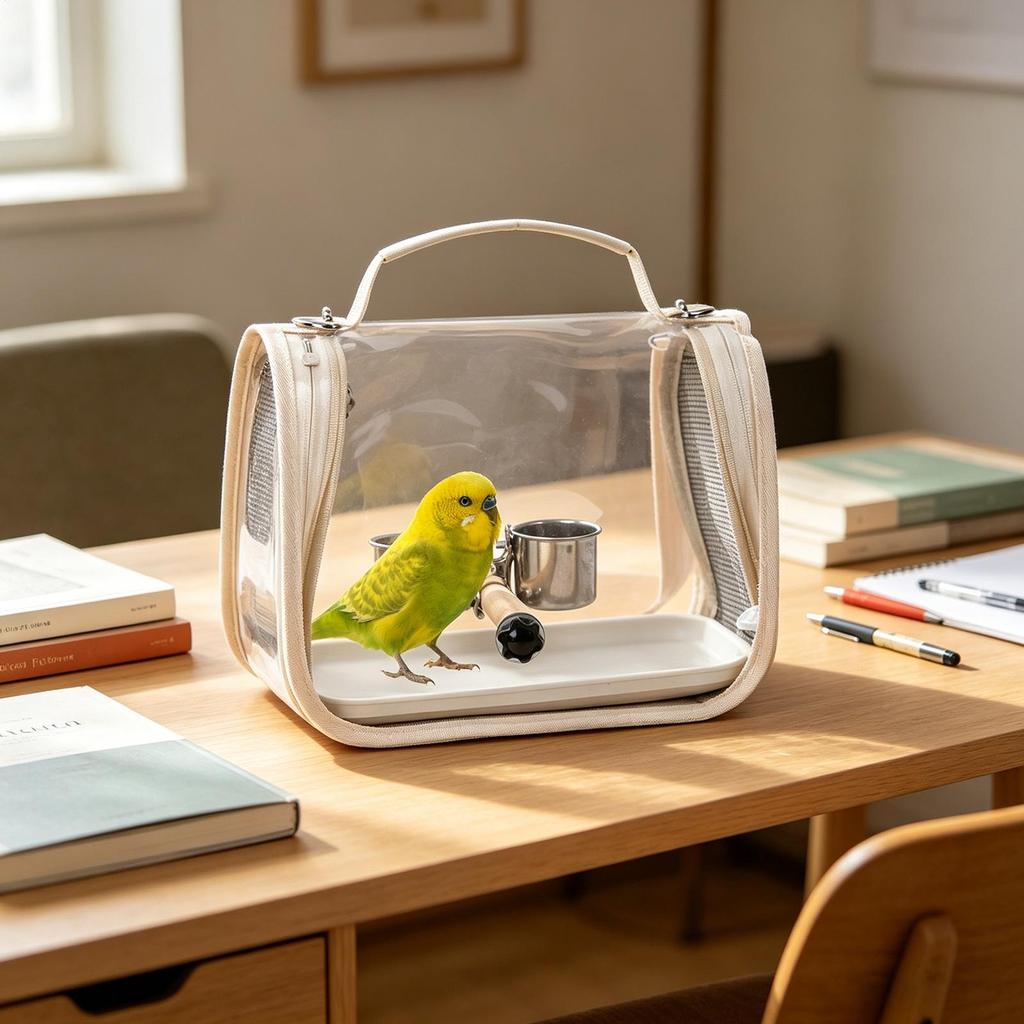 Bird Travel Carrier Bird Transport Backpack with Perch Parakeet Carrier Bag for Parrot Parakeet Cockatiel Conure Cockatoo
