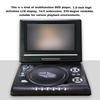 Callaa 7,8 Zoll tragbarer DVD-Player für Zuhause, Auto, VCD, CD, MP3, HD-DVD-Player, Analog-TV, USB, SD-Karten, RCA, Spiel, LCD 16:9 Drehen