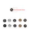 10/24Pcs 5mm Mini Button DIY Doll Clothes Metal Invisible Snap Buckle Doll Clothing Sewing Home Accessories Gifts
