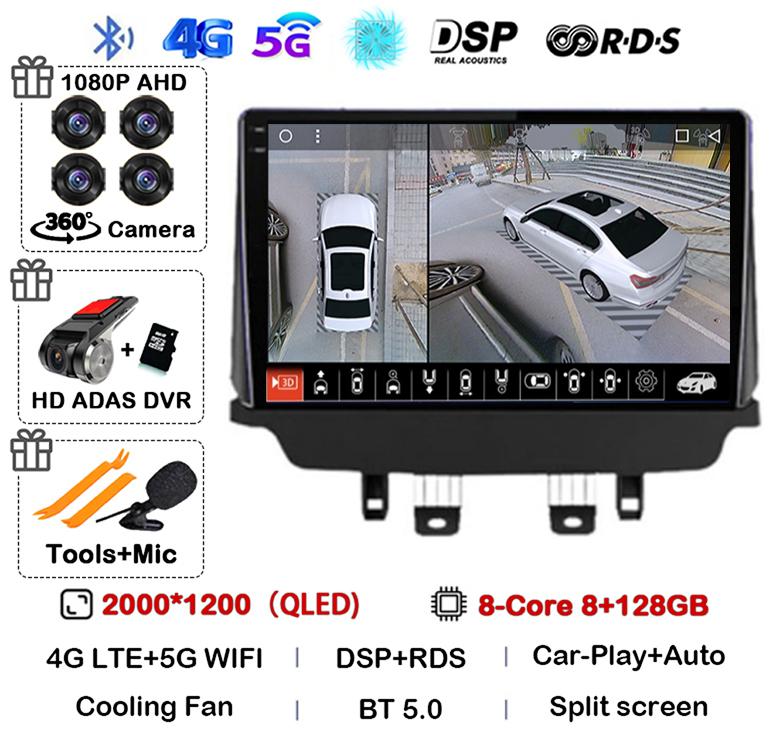 Android 14 Wireless Carplay Auto Car Radio For Mazda CX-3 CX3 Mazda 2 DK 2014 - 2021 Multimedia Video Player GPS Stereo WIFI+4G