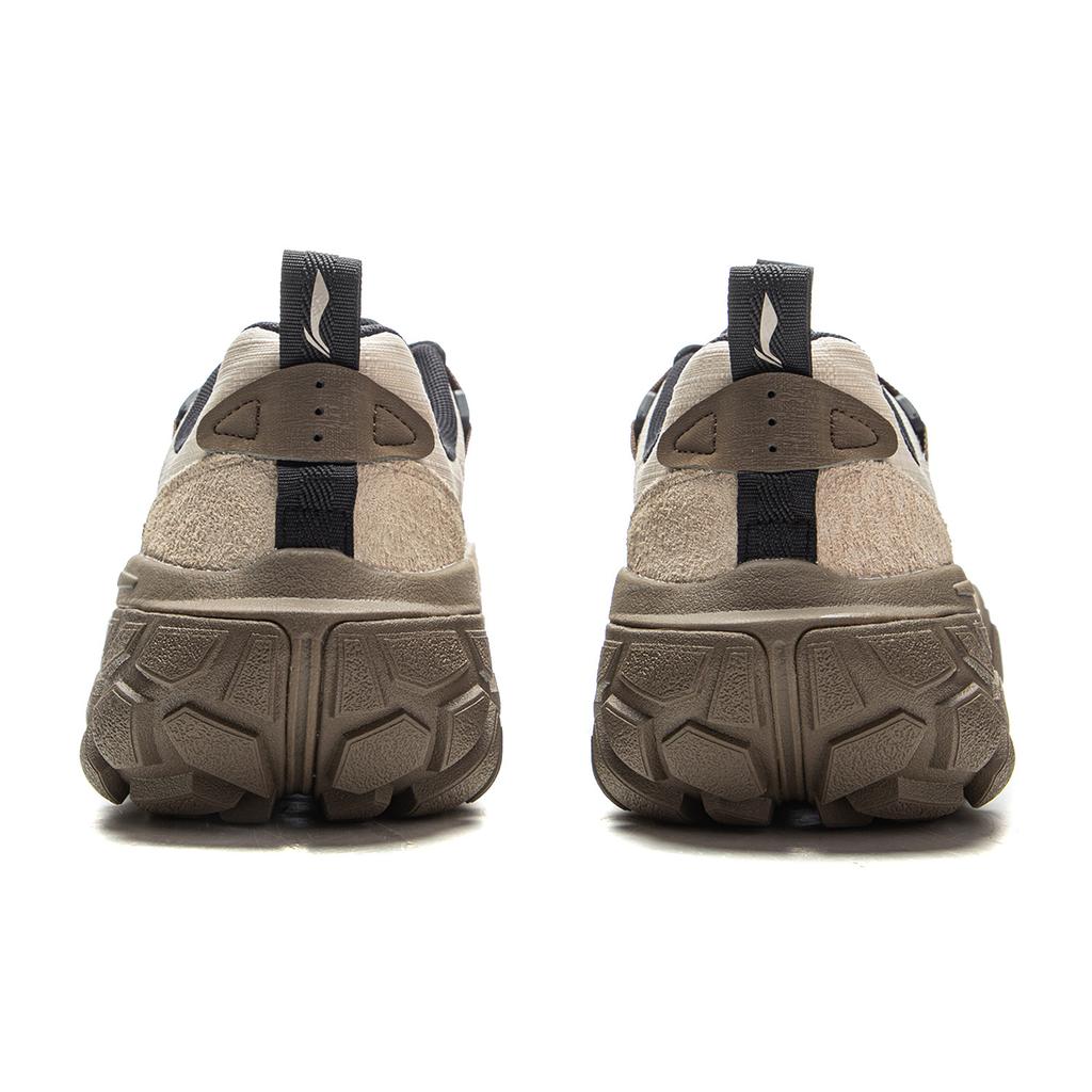 Li Ning Sand Dune Outdoor Všestranné Retro Módní Trend Tlustá Podrážka Tlumení Nárazů Protiskluzové Odolné proti Opotřebení Podpora Nízké Svršek Ležérní Boty AGCV363-1