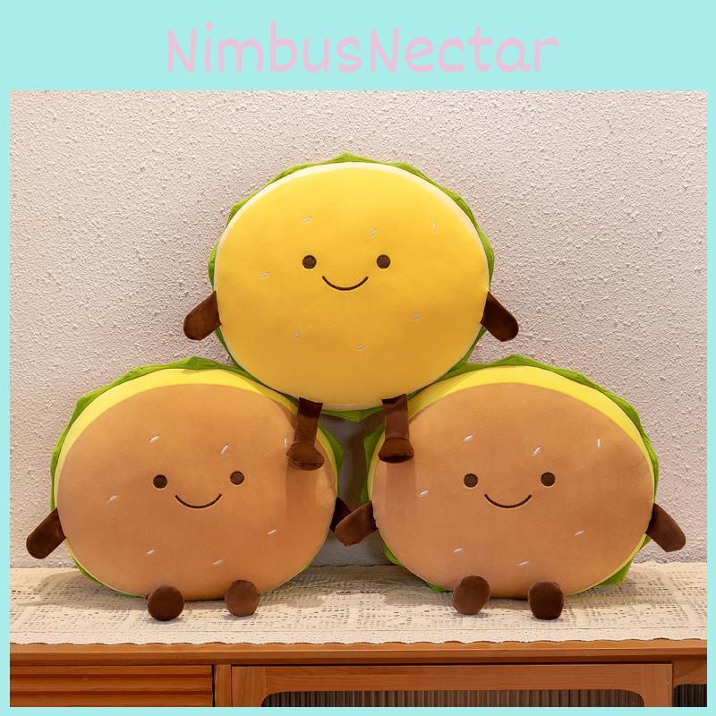 Burger Toy Plush Cute Cartoon Pp Cotton Filling Children Birthday Festival Gift