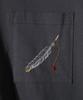 Holliseon Lawrence Short Embroidery T-Shirt Charcoal
