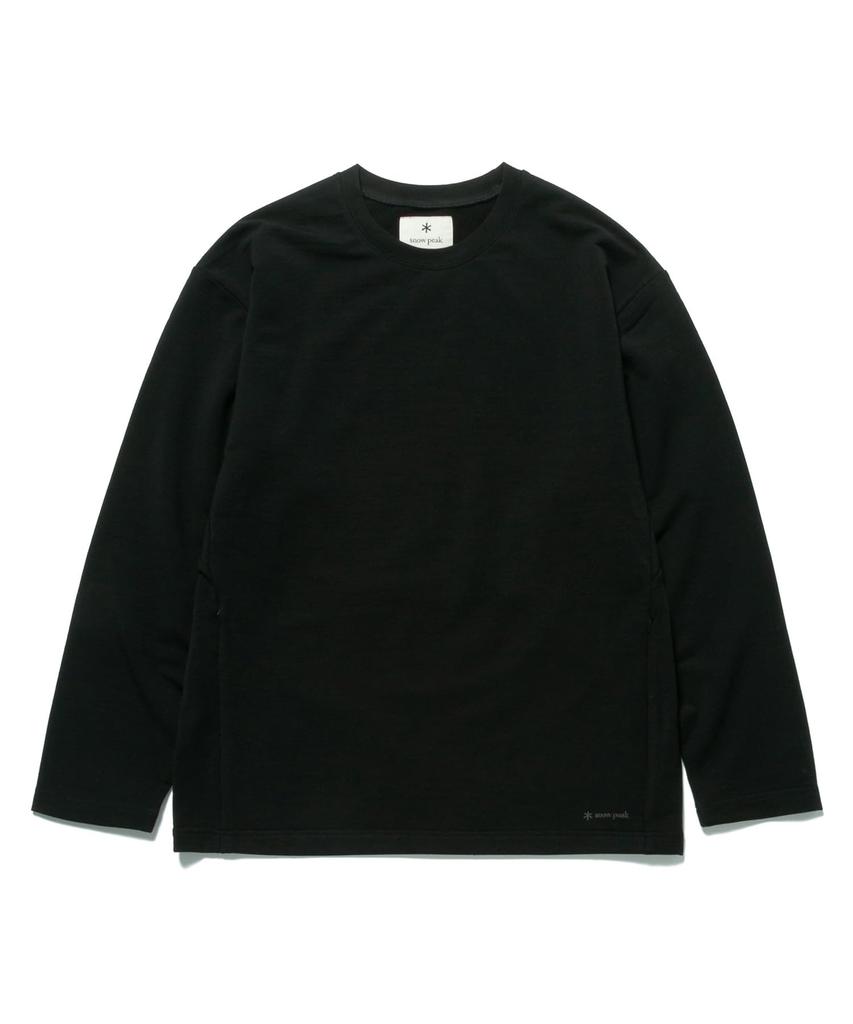 Snow Peak Wool Sweatshirt Pullover Size M SW-24AU010, Top, Sweatshirt, Men's/Women's, Black,