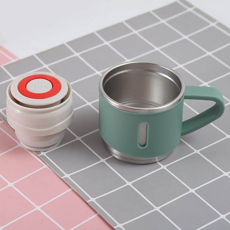 Deluxe 304 Stainless Steel Insulated Travel Cup with Multiple Lids - Elegant Commemorative Gift for Men and Women