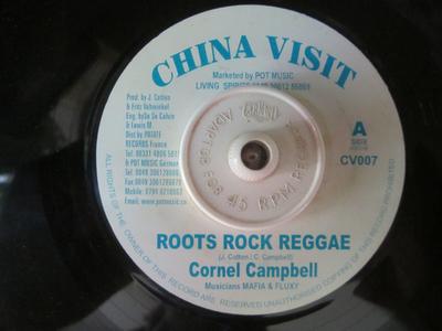 7inch Record CORNELL CAMPBELL - Roots Rock Reggae CV007 China Visit 2001 Europe Reggae, Ska & Dub Used