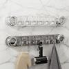 Punch Free Suction Cup Hooks Waterproof Shower Towel Holder Multifunctional Coat Hanger  for Home