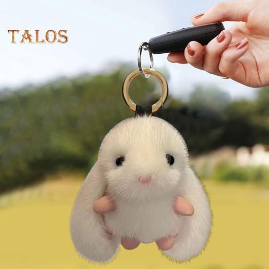 Schlüsselanhänger in Hasenform, Anhänger mit langen Ohren, Plüschkaninchen, Puppe, Charme, Autoschlüsselhalter, Tasche, Rucksack, Dekoration