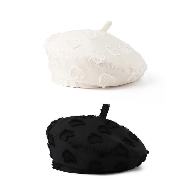 Retro love forward hat women can wear reverse face ducktongue beret trendy literary and artistic versatile painter hat
