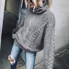 Women Thick Turtleneck Cable Knit Sweater Loose Long Sleeve Warm Winter Pullover Jumper