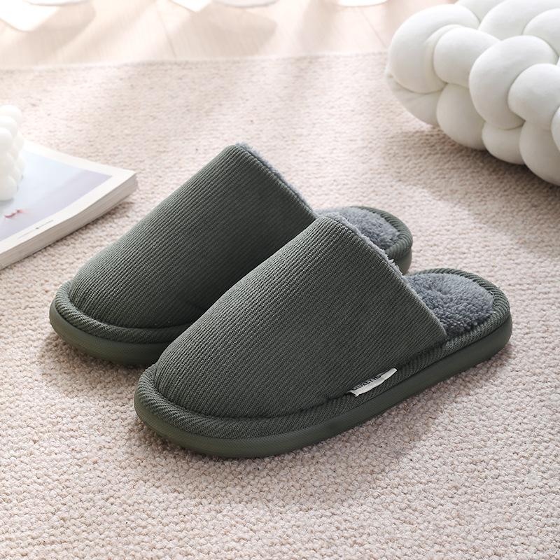 Cotton Slippers Women's Winter New Autumn and Winter Home Indoor Silent Couple Non-slip Household Men's Cotton Mop