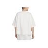 Nike Solid Color Brand Logo Casual Loose Fit Round Neck Short Sleeve Drop Shoulder T-Shirt Men T-Shirt Mountain-White FN2164-121