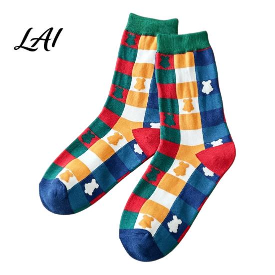 Parent Child Christmas Outfits Socks for Men And Women Soft Combed Cotton Stockings Family Winter Crew Socks Novelty Colorful Footwear Holiday Wear