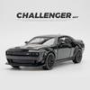1/32 Scale Dodge Challenger Hellcat STR Red Eyes Toy Car DieCast Vehicles Metel Cars Decoration Pull Back Model Cars with Sound and Light