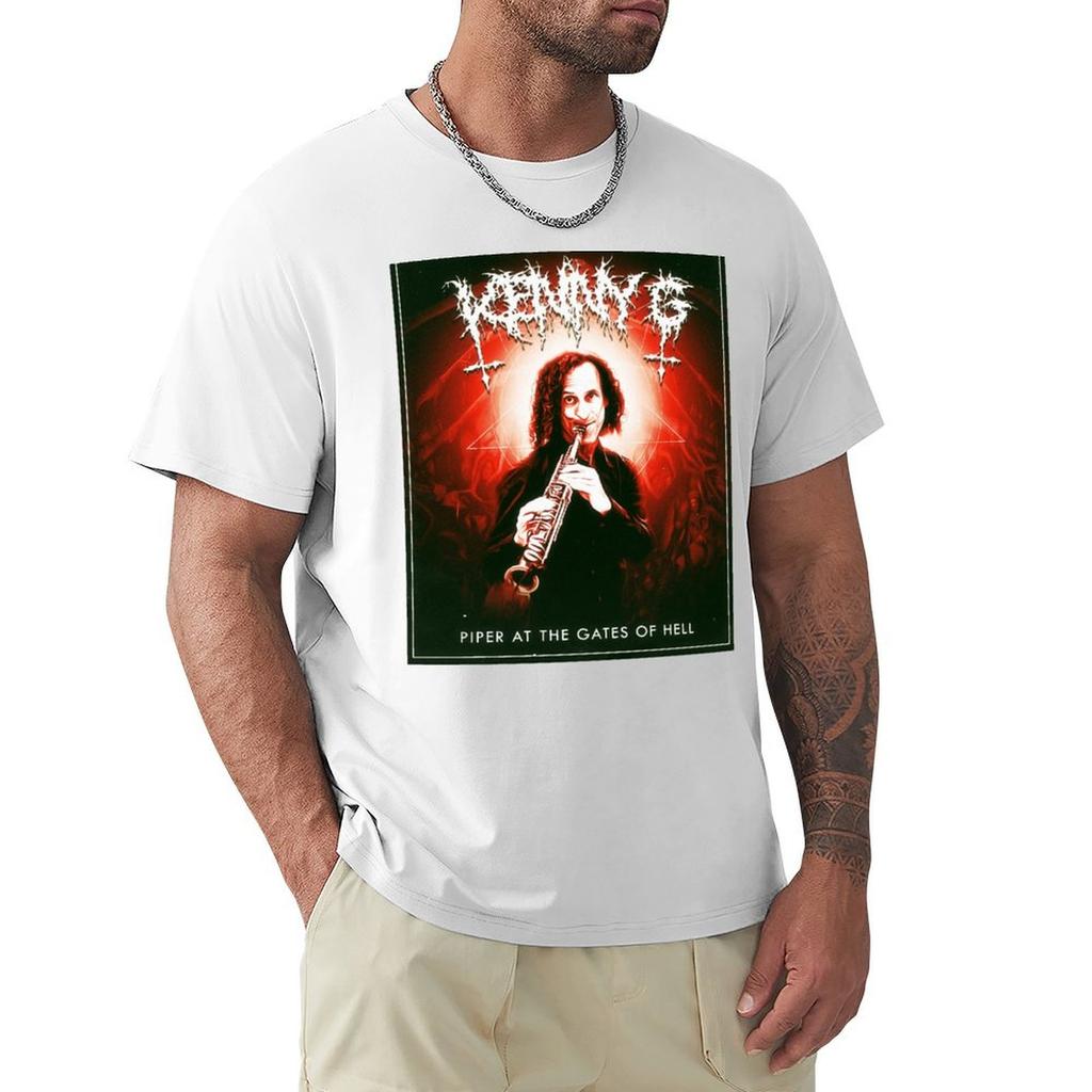 Kenny Black Metal Tshirt Basic All Season Solid Tshirt