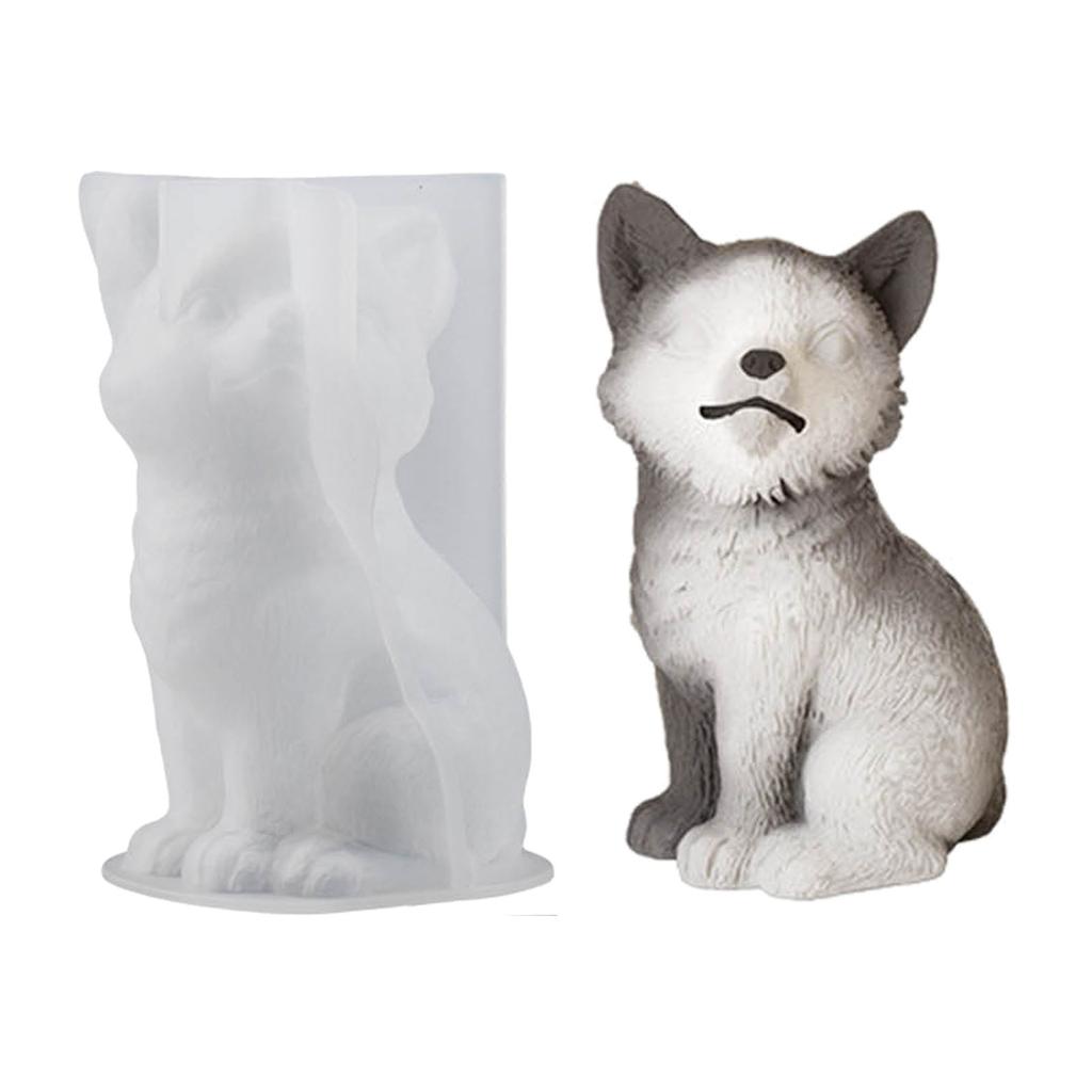 Easy to Clean Animal Shaped Silicone Mold Convenient Fox Expory Resin Mold for DIY Projects Great Mould for Gift Making