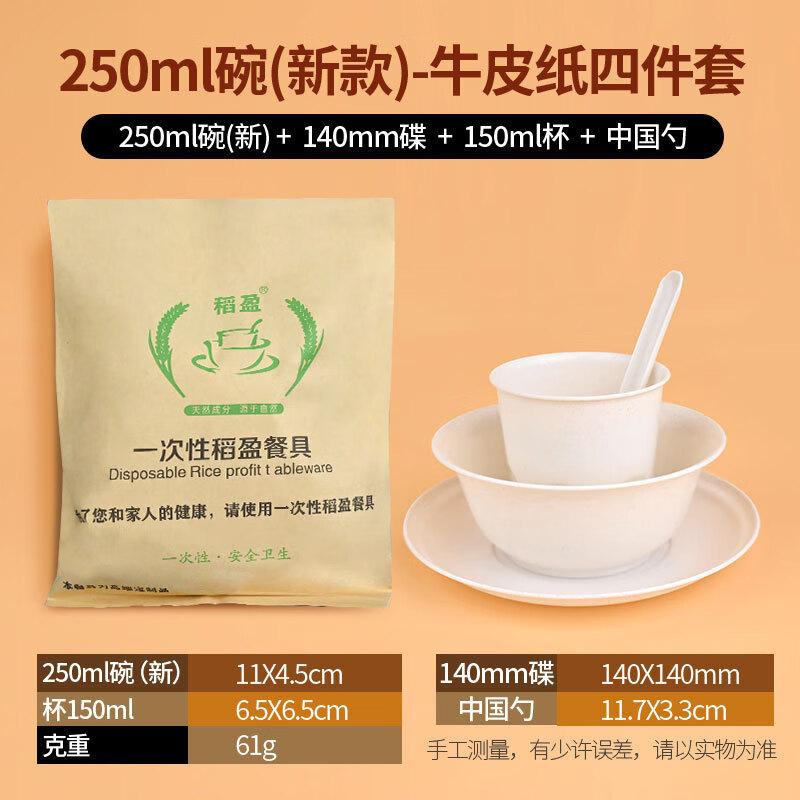 ZISIZ Eco-Friendly Disposable Wedding Tableware Set