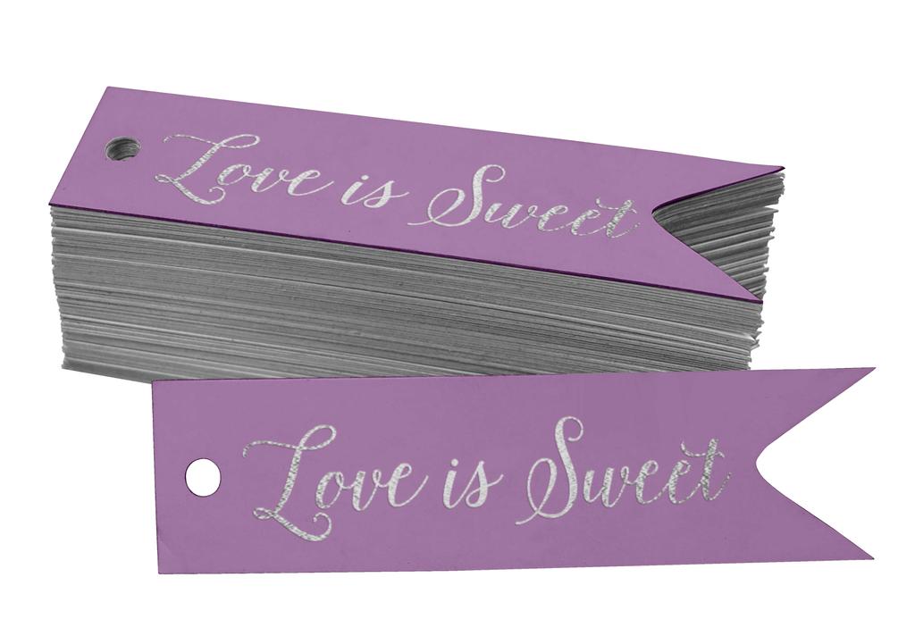 Inkdotpot Gold Foil Paper Hang Tags Love Is Sweet Wedding Favor Tags 100
