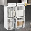 Transparent Bathroom Cotton Stick Makeup Cotton Bathroom Pull-Out Storage Drawer Style Storage Box Under The Mirror Cabinet
